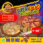 SUPER DUO (2 PIZZAS GRANDES)
