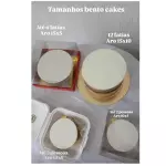 Tamanho dos bolos