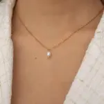 Collar delicado perla cultivada