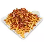 porção fritas inteira bacon