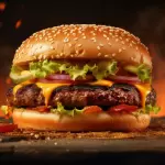 Hamburguesa Hawaiana con papas