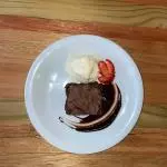 Brownie com Sorvete de creme