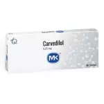 CARVEDILOL 6.25MG CAJA X 30 TABLETAS
