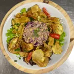 Salada de Quinoa com grão de bico