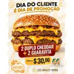 2 duplo cheddar+2 guaravitas