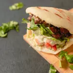 Arepa Asada con Cerdo