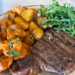 Ribeye e Gamberi Rossi