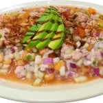 CEVICHE PES/CAMARON COCIDO 1/2