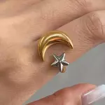 Luna y estrella bicolor