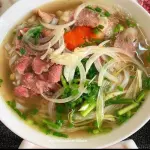 Pho rebanadas de carne