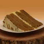 Torta de zanahoria porción
