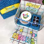 Caixa Azul “Parabéns”