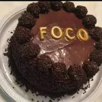Bolo com letras