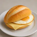 PÃO COM MUSSARELA E OVO