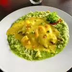 FILETE AL PISCO PERUANO CON CAMARONES TUMBECINOS