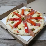 Jamon crudo y morrones