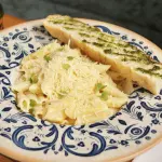 Penne cuatro quesos