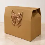 Caja Kraft con cordon y lazo #8161XL