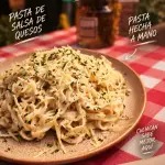 Pasta en Salsa de Quesos