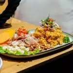 Arroz con marisco +ceviche clasico