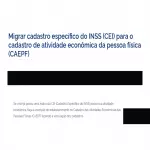 MIGRAR CEI AO CAEPF