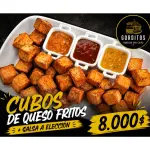Cubos de queso frito