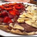 Broto chocolate com banana
