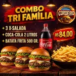3 X SALADA + COCA 2 L + BATATA 500
