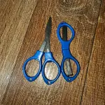 Tesoura Azul Plástico Dobrável