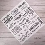 Papel Frases Blanco 34x32