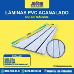 LAMINA PVC 5.95x0.30 mts MARMOL ACAN