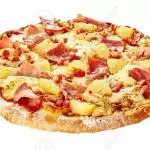 Pizza Mozarella Rosa.