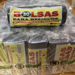 Bolsas negras en rollo x30u  45x60