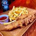 Frango à Milanesa com fritas