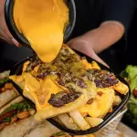 Papas fondue c/arrachera