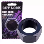 NUST BOLTS COCK RING BLACK