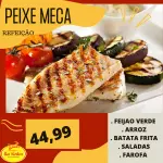 Refeição de peixe frito