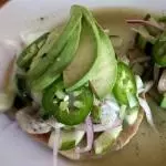 Tostada de Aguachile.
