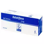 KETOTIFENO 1MG CAJA X 30 TABLETAS