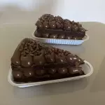 Fatia de brownie brigadeiro