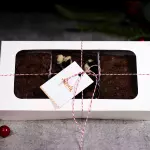 Trío de mini brownies