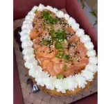 Ovo de Sushi salmão cru GRANDE