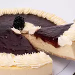 Rebanada de cheesecake