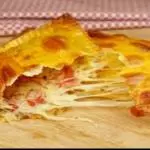 Pastel carne, calabresa, queijo