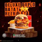 Delux Duplo, batata P, refri lata
