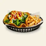 Chalupa de camarón con papas