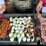 Cebollitas asadas.