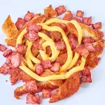 Frango Panado 120g + Bacon e Cheddar