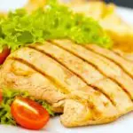 Milanesa de pollo  a la plancha