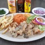 CAMARONES EN CREMA DE CHAMPIÑONES